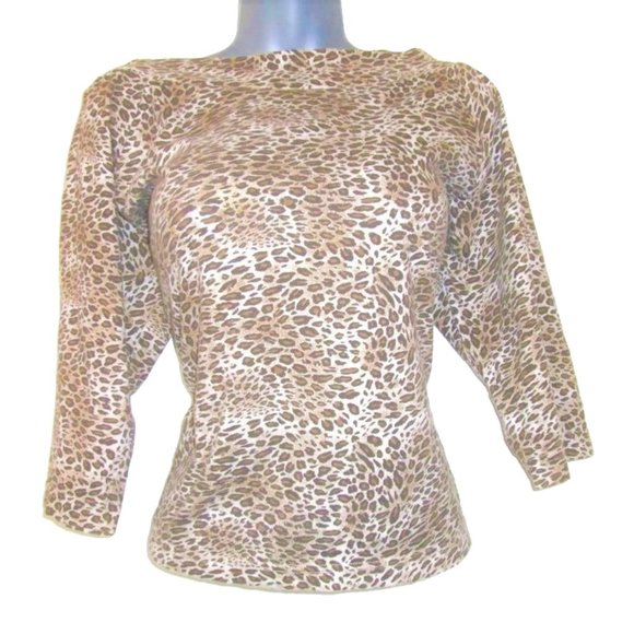 leopard rockabilly retro slash top size large xl - Picture 1 of 4